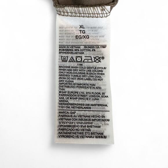 GAP Women's Long-Sleeve Square-Neck Bodysuit Size XL Sedimentary Taupe - Picture 9 of 9